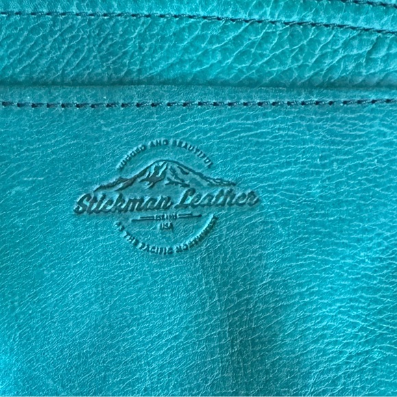 Stickman Leather Molly Penny Turquoise Cowhide - Picture 4 of 11